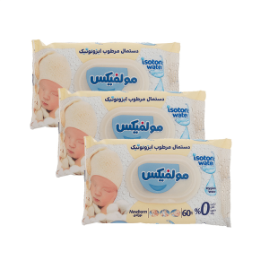 خرید و قیمت دستمال مرطوب مولفیکس