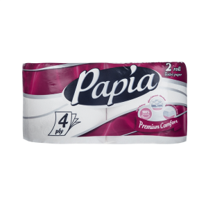 خرید و قیمت دستمال توالت پاپیا بسته 2 عددی