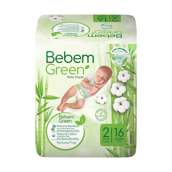 پوشک بچه ببم سایز 2 بسته 16 عددی پوشک بچه ببم سایز 2 مدل BB160 بسته 16 عددی