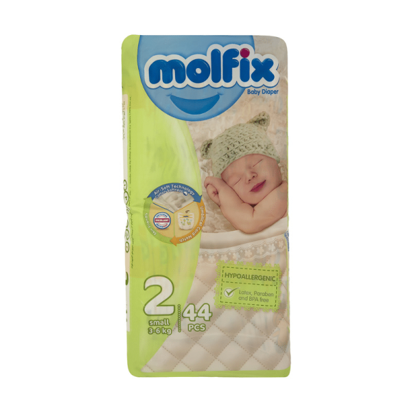 پوشک مولفیکس سایز 2 پوشک مولفیکس سایز 2 بسته 44 عددی