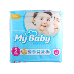 خرید و قیمت پوشک مای بیبی چسبی آبی سایز 5 بسته 28 عددی