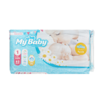 خرید و قیمت پوشک مای بیبی آبی سری مهربان با پوست سایز 1 بسته 40 عددی به همراه دستمال مرطوب