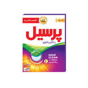 خرید و قیمت پودر ماشین لباسشویی پرسیل مدل رنگین شوی Deep Clean وزن 600 گرم