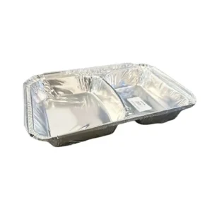 خرید و قیمت ظرف الومینیوم یکبارمصرف دو خانه