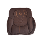 روکش صندلی طرح موناکو چرم و پارچه قهوه‌ای