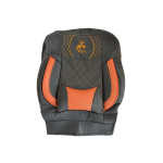 روکش صندلی طرح موناکو چرم و پارچه مشکی مارون