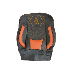 روکش صندلی طرح موناکو چرم و پارچه مشکی مارون